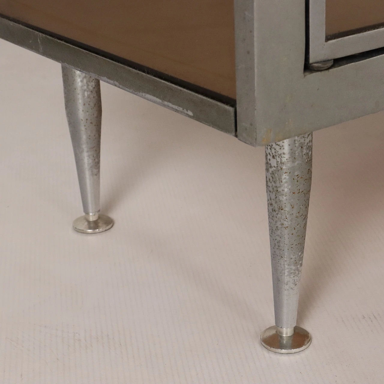 Mirrored cabinet with chromed metal structure, 1960s 6