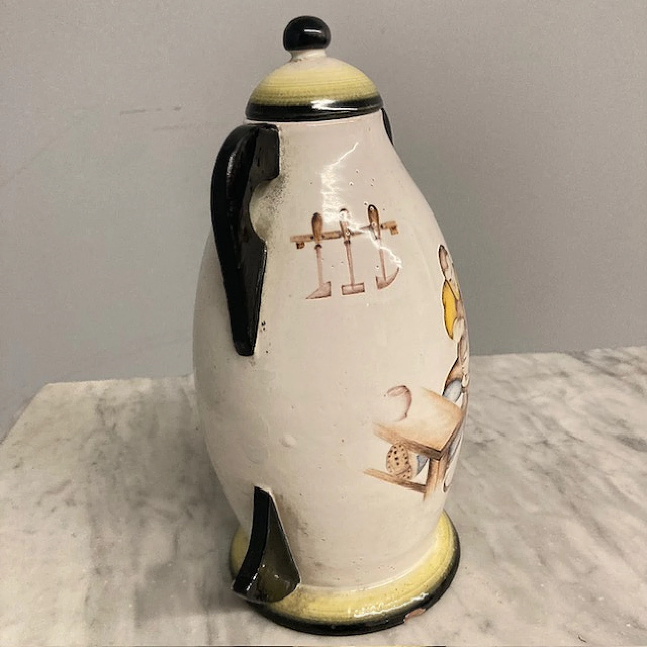 Vaso Futurista in maiolica, anni '30 6