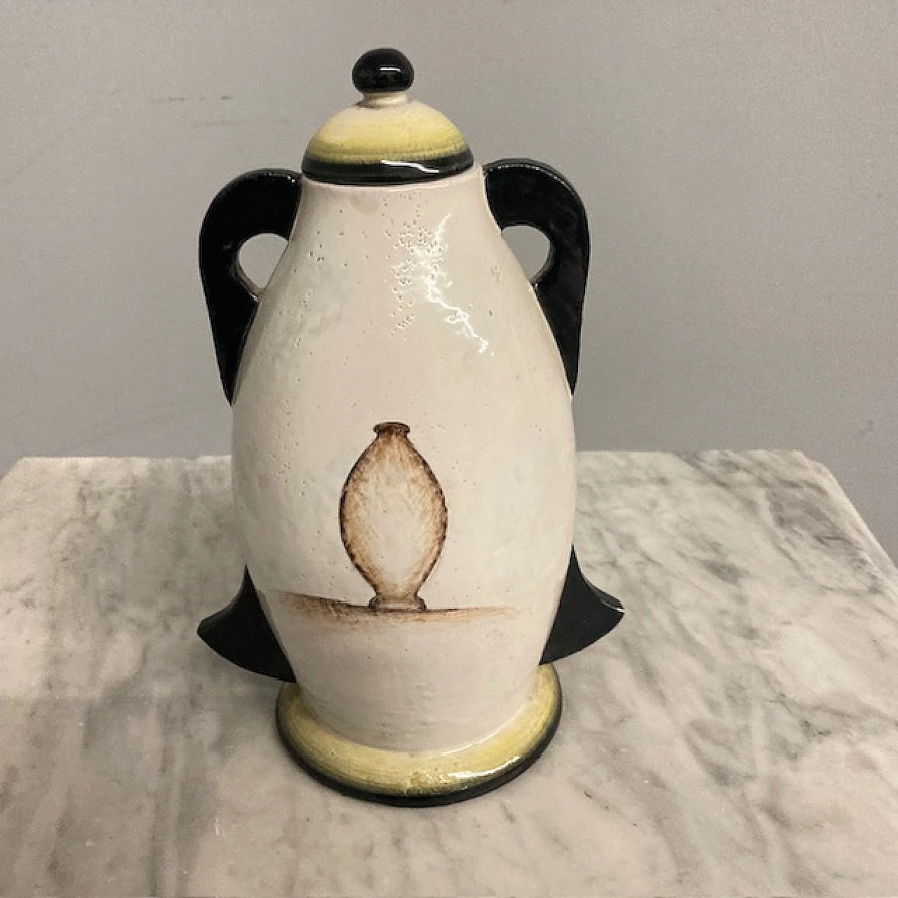 Vaso Futurista in maiolica, anni '30 7