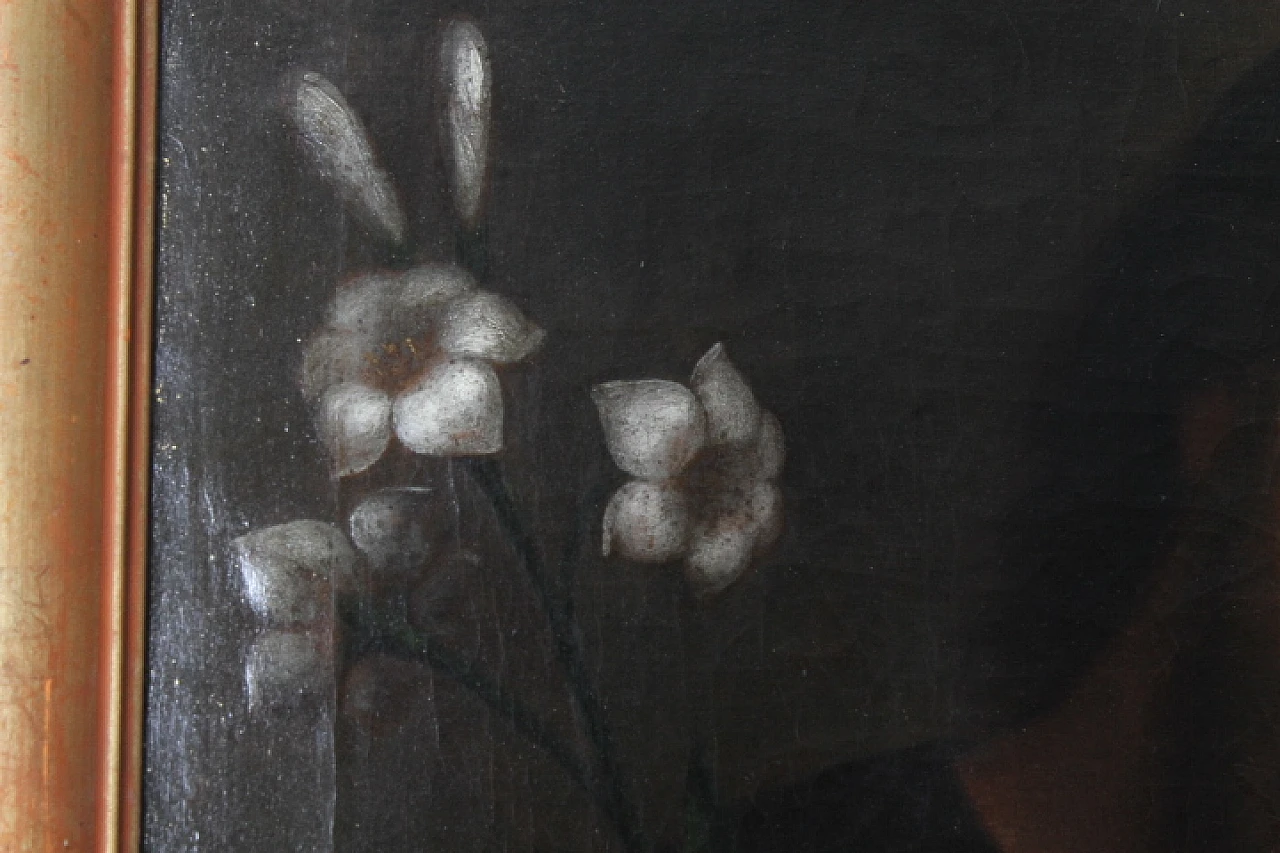 St. Joseph and Child, oil painting on canvas, 18th century 5