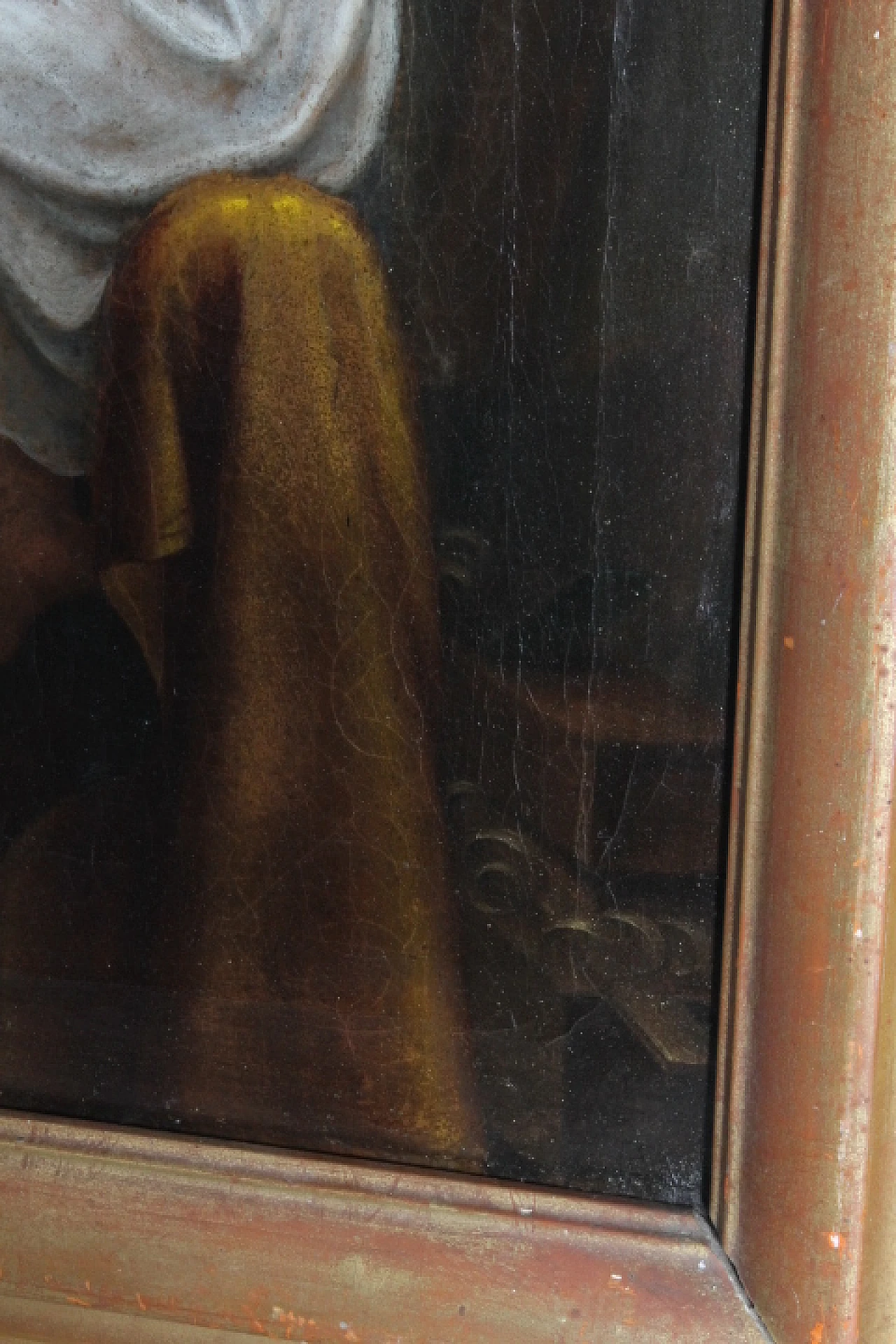 St. Joseph and Child, oil painting on canvas, 18th century 11