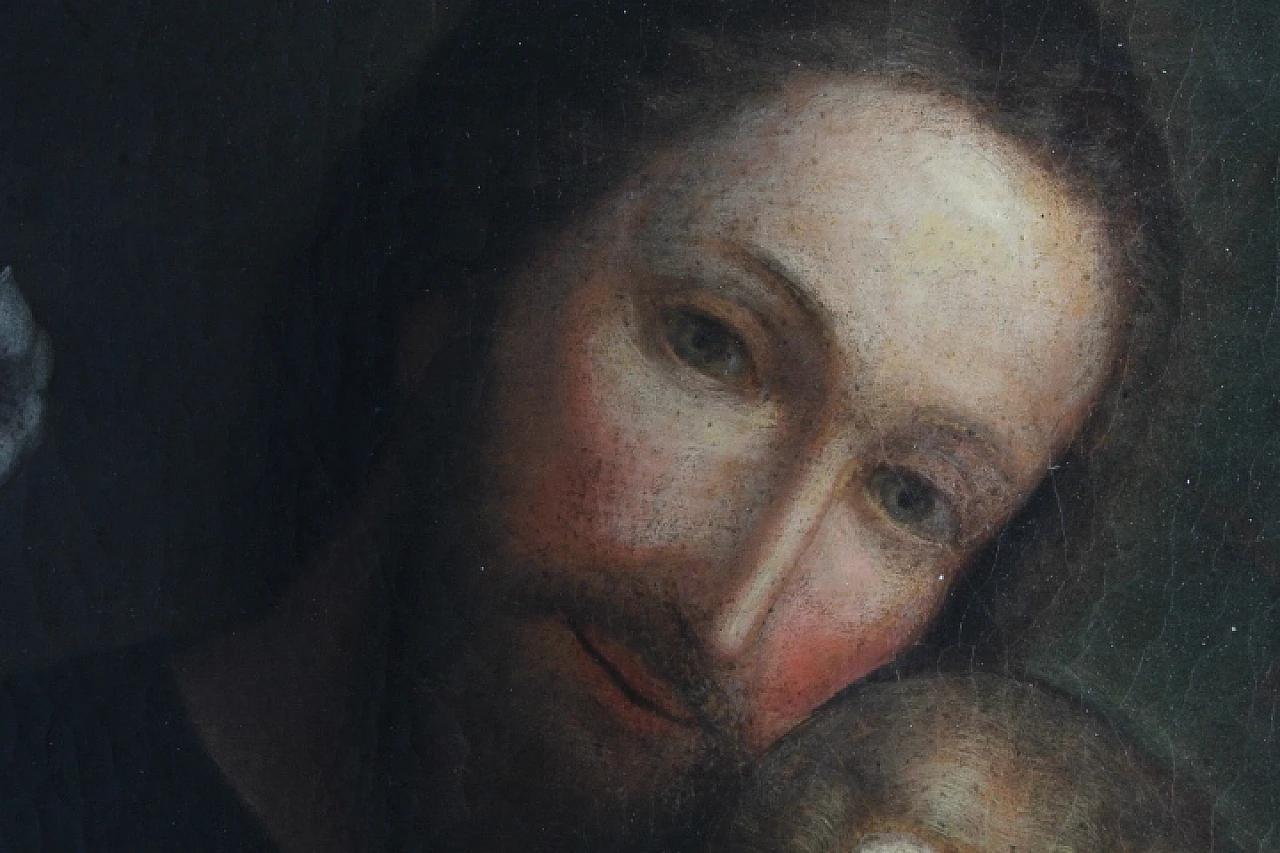 St. Joseph and Child, oil painting on canvas, 18th century 13