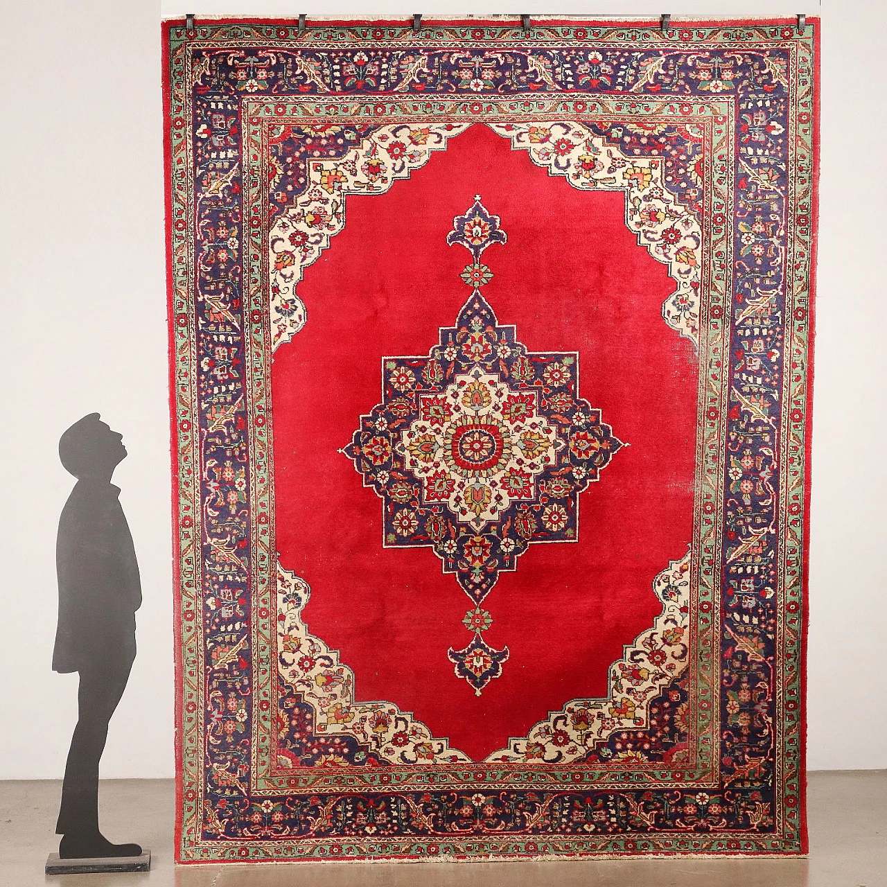 Tappeto iraniano Tabriz in cotone e lana 2