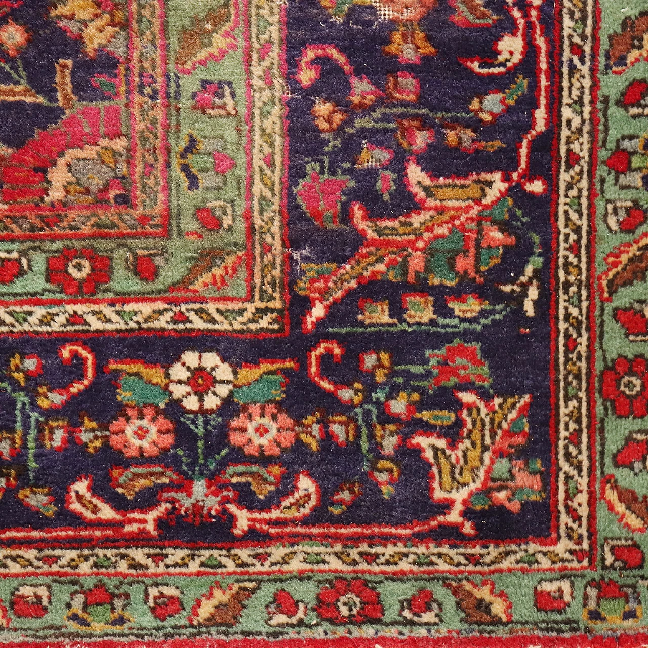 Tappeto iraniano Tabriz in cotone e lana 6