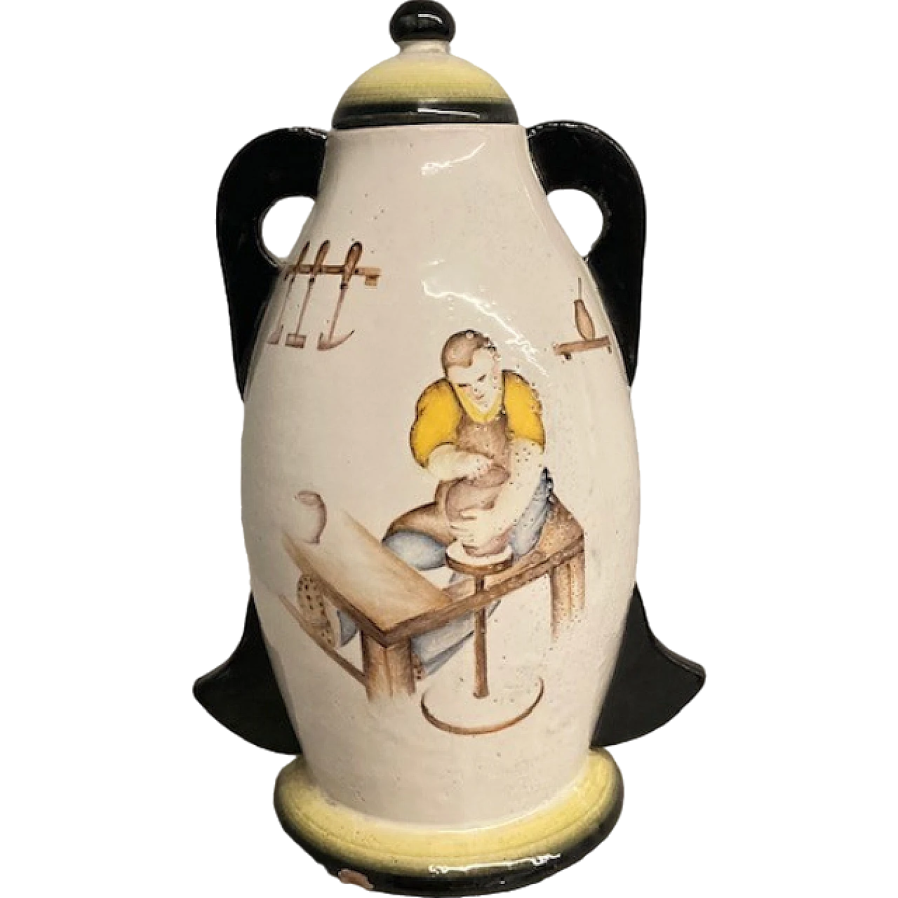 Vaso Futurista in maiolica, anni '30 12