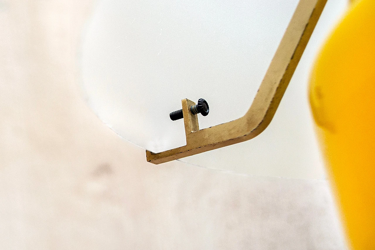 Lampada da tavolo in vetro di Murano giallo di Vistosi, anni '60 4