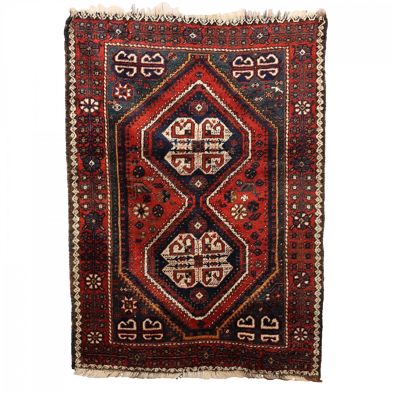 Iranian Afshari wool carpet 1