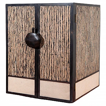 Shagreen and ebonised wood jewellery box by R&Y Augousti, 1990s