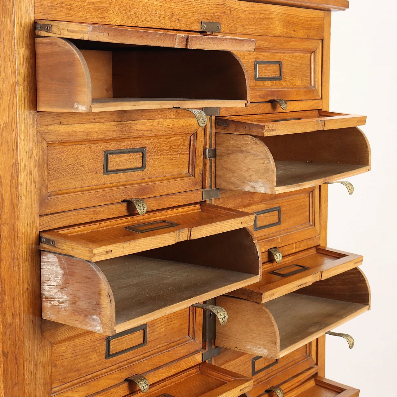 Art Nouveau oak filing cabinet, early 20th century 3