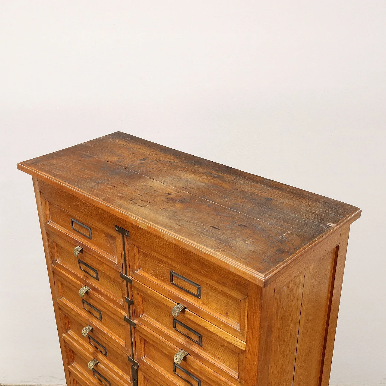 Art Nouveau oak filing cabinet, early 20th century 10