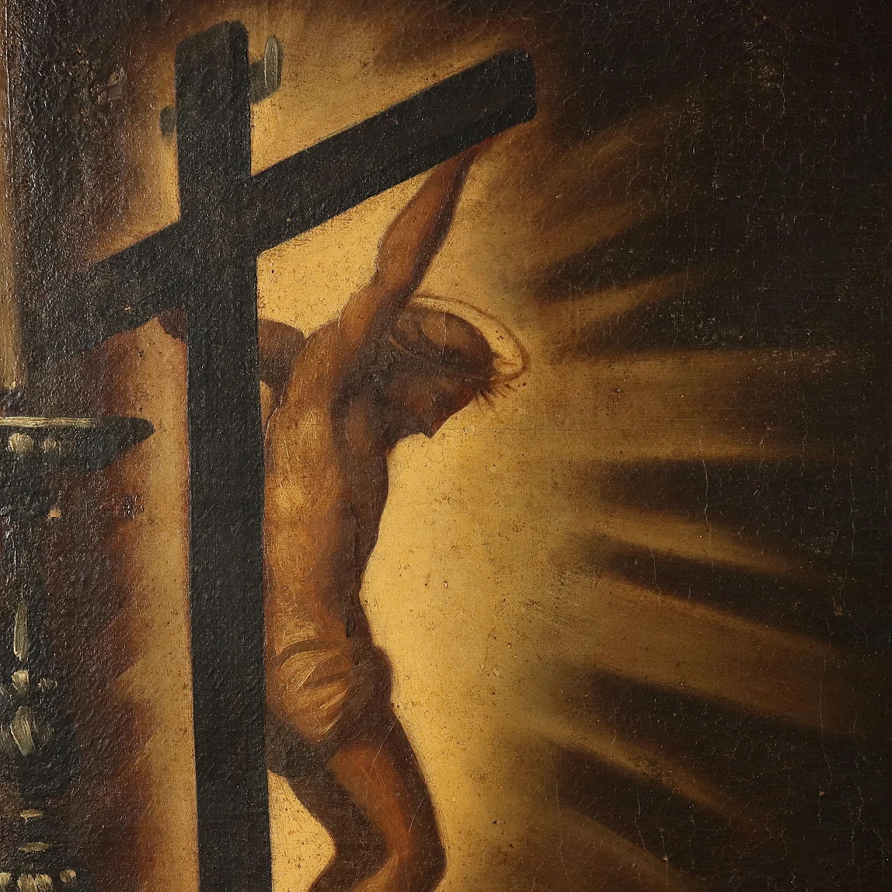 Priest praying, oil on canvas, 18th century 5