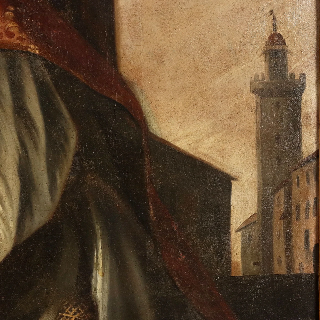 Priest praying, oil on canvas, 18th century 7