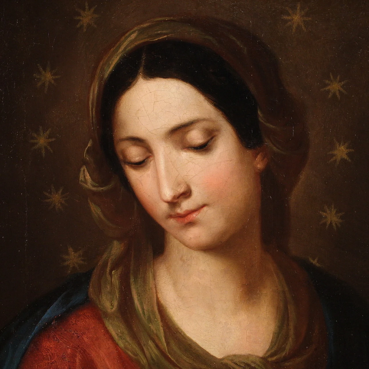 Madonna, dipinto a olio su tela, prima metà dell'800 5