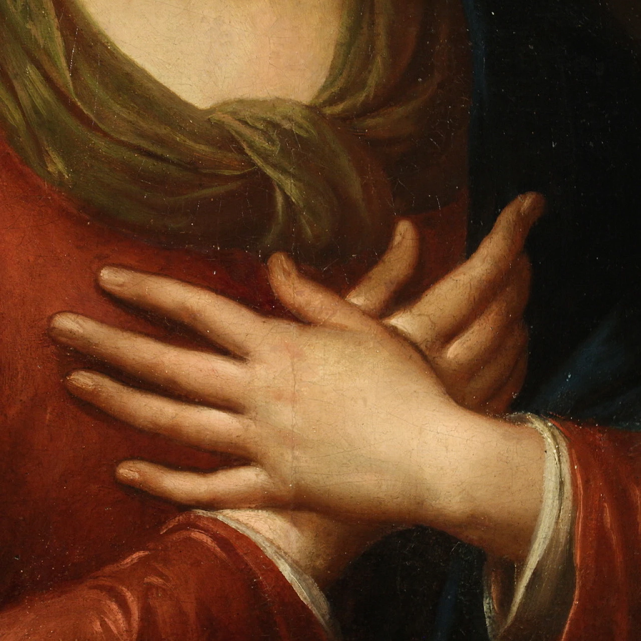 Madonna, dipinto a olio su tela, prima metà dell'800 10