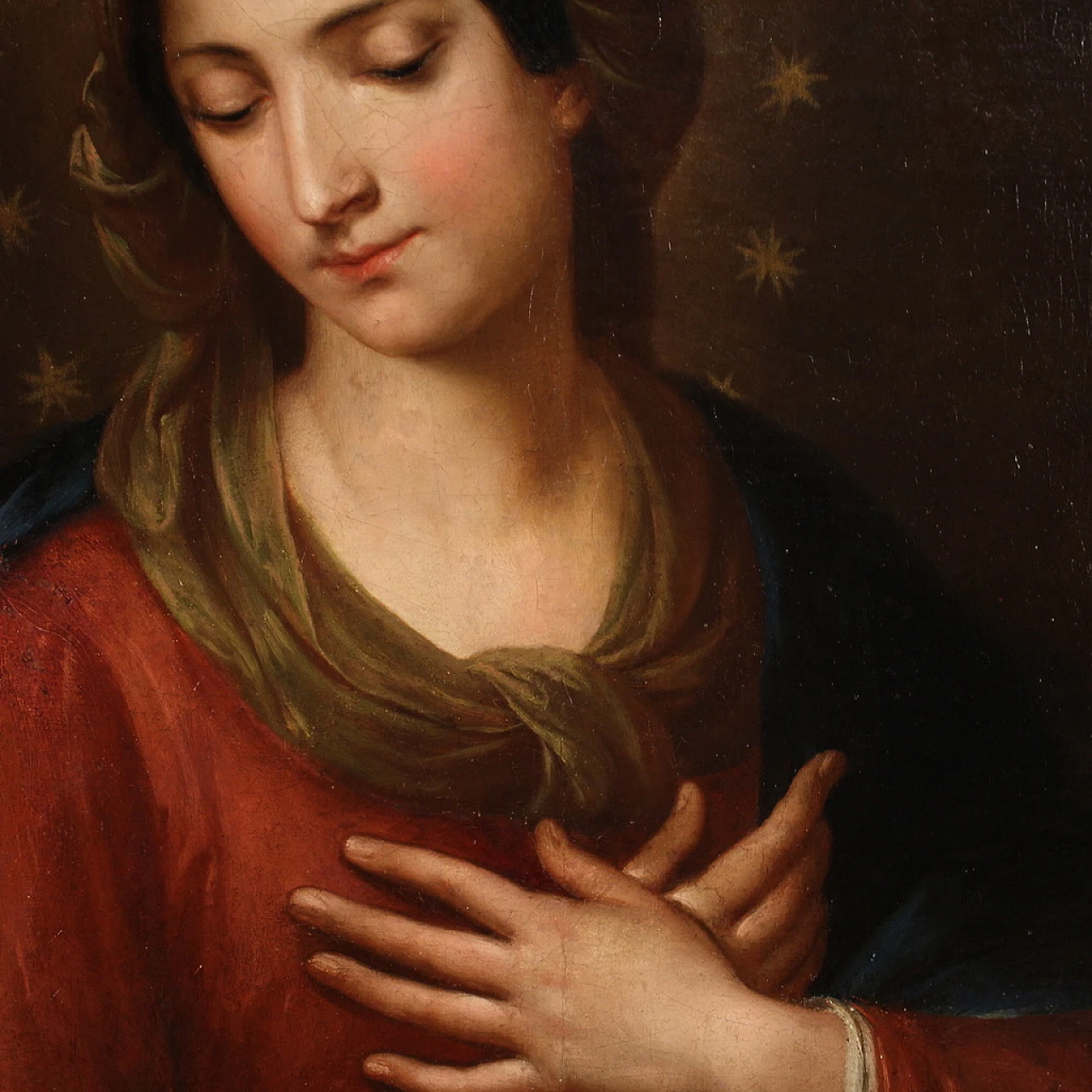 Madonna, dipinto a olio su tela, prima metà dell'800 11