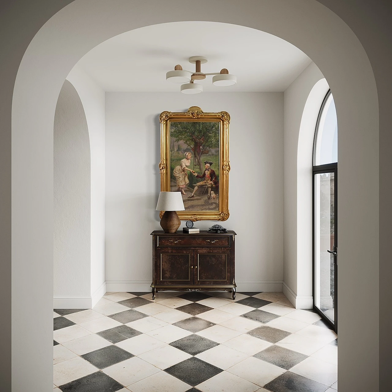 G. Mantegazza, scena galante, dipinto a olio su tela, '800 13