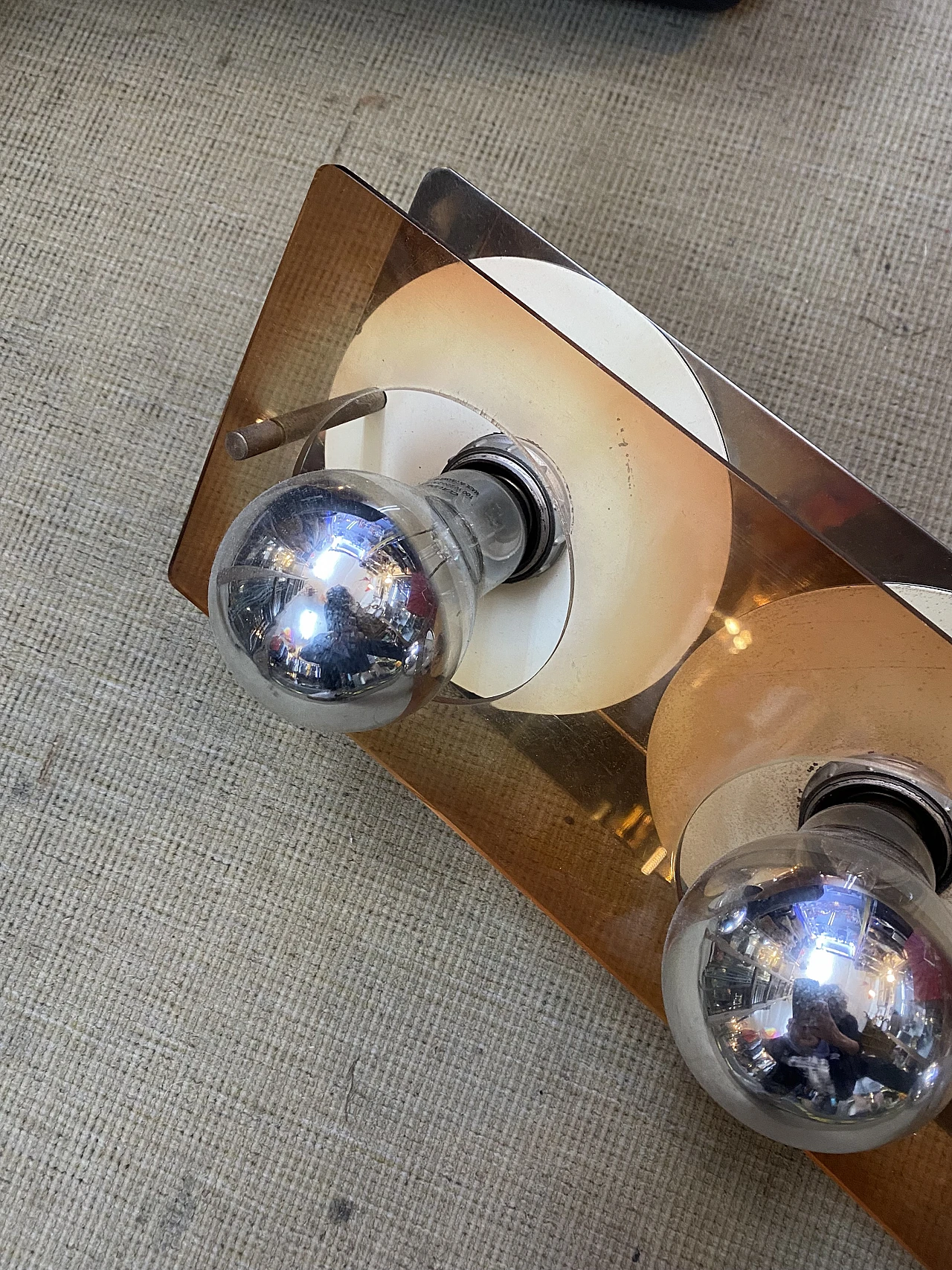 3 Metal and plexiglass wall sconces by J. Trocmé for Oxar, 1970s 5