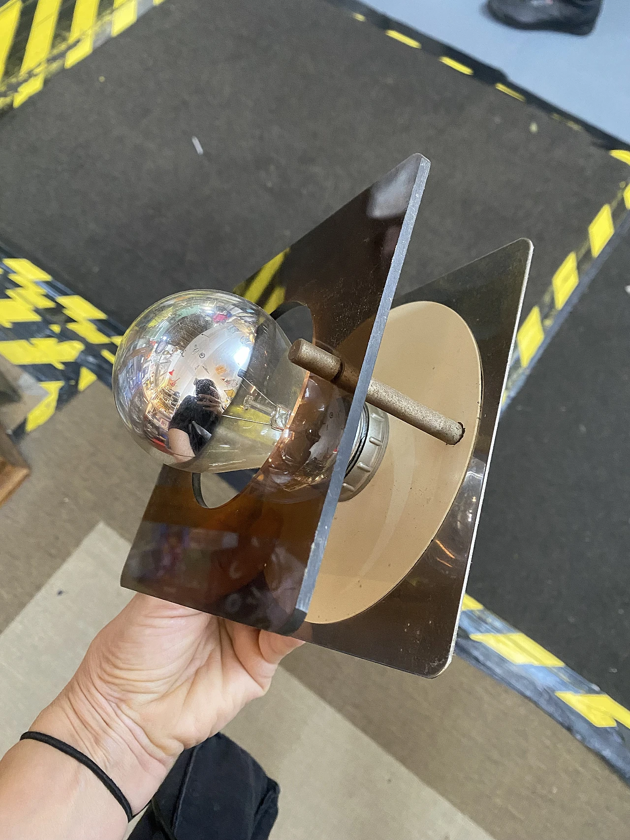 3 Metal and plexiglass wall sconces by J. Trocmé for Oxar, 1970s 11