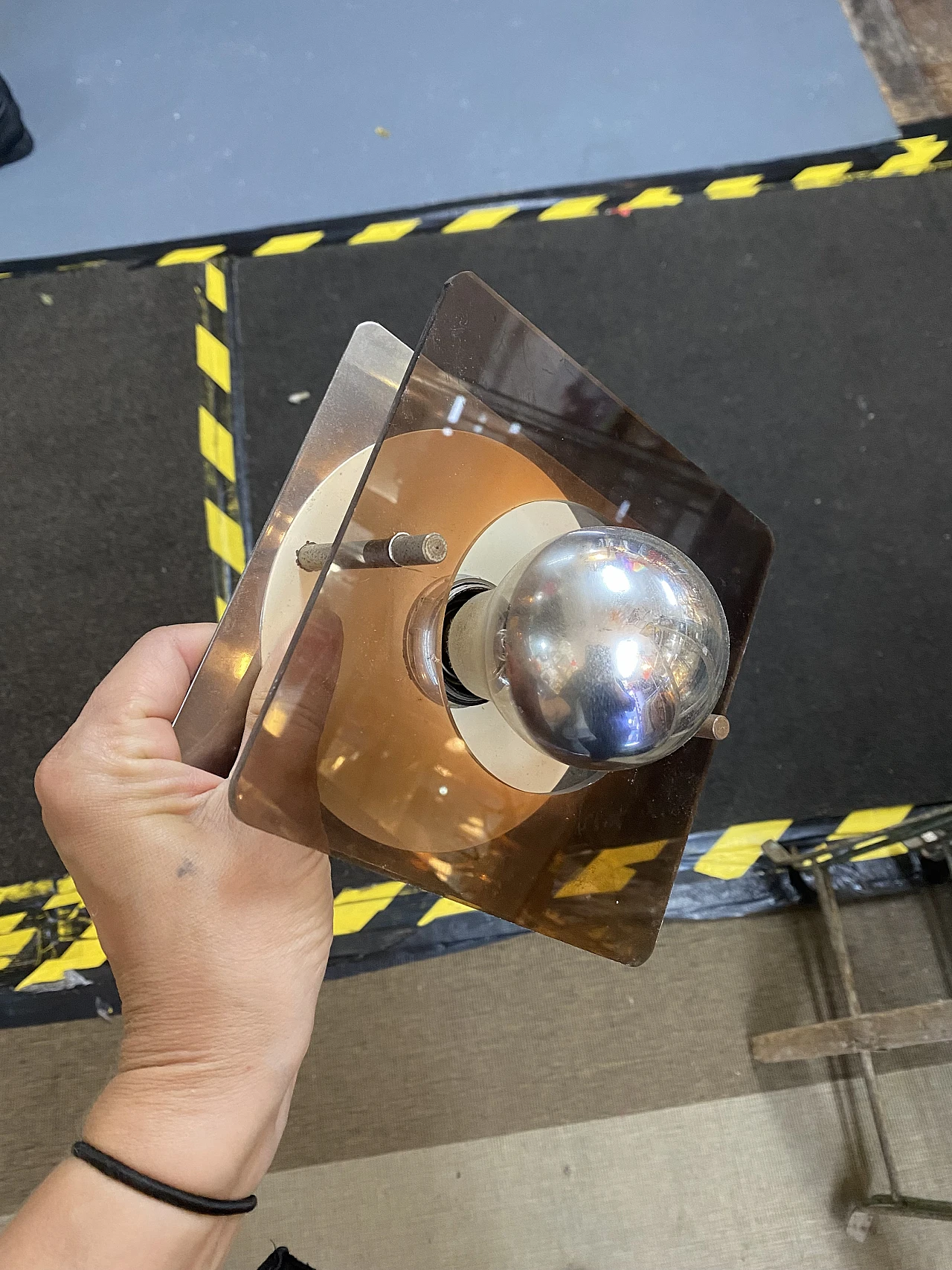 3 Metal and plexiglass wall sconces by J. Trocmé for Oxar, 1970s 12