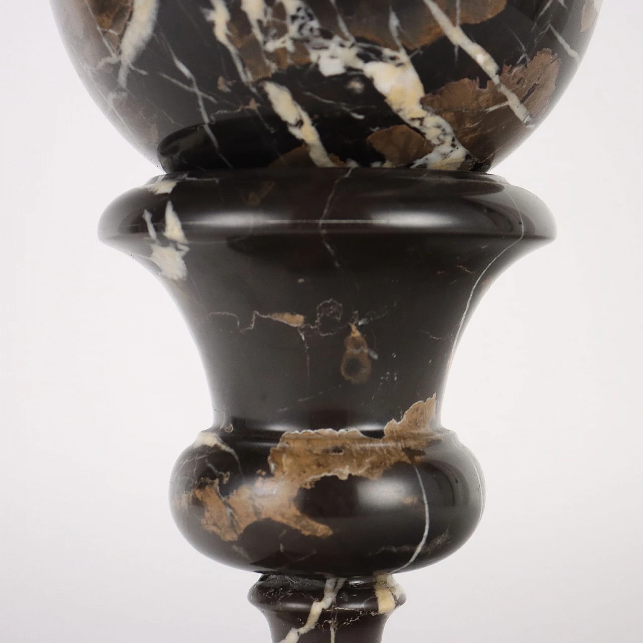 Medici-shaped vase with sphere in breccia marble, 1950s 4