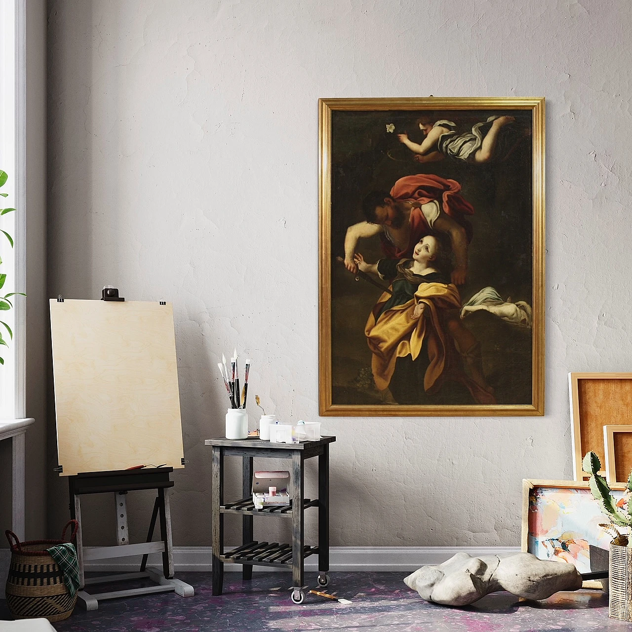 Martirio di quattro Santi, olio su tela, '600 9