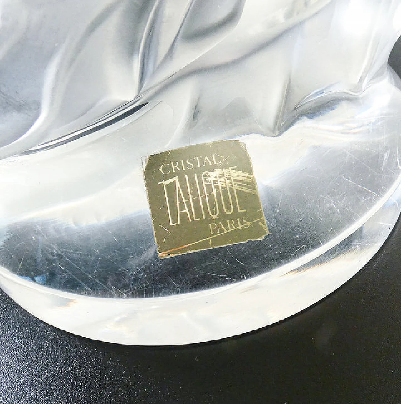 Crystal sculpture of pair of koi carp by Lalique, 1970s 13