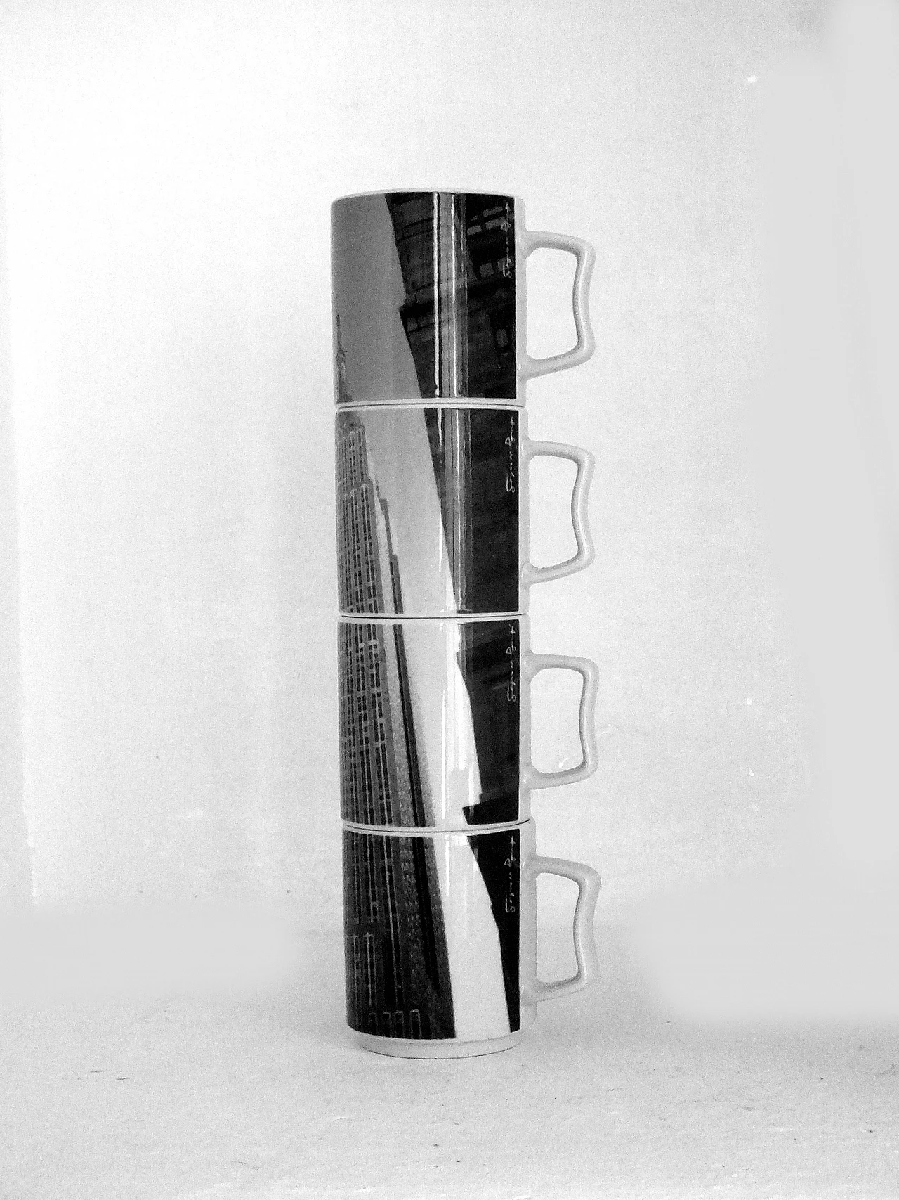 4 Tazze Empyre state building di A. Warhol per Rosenthal, anni '70 3