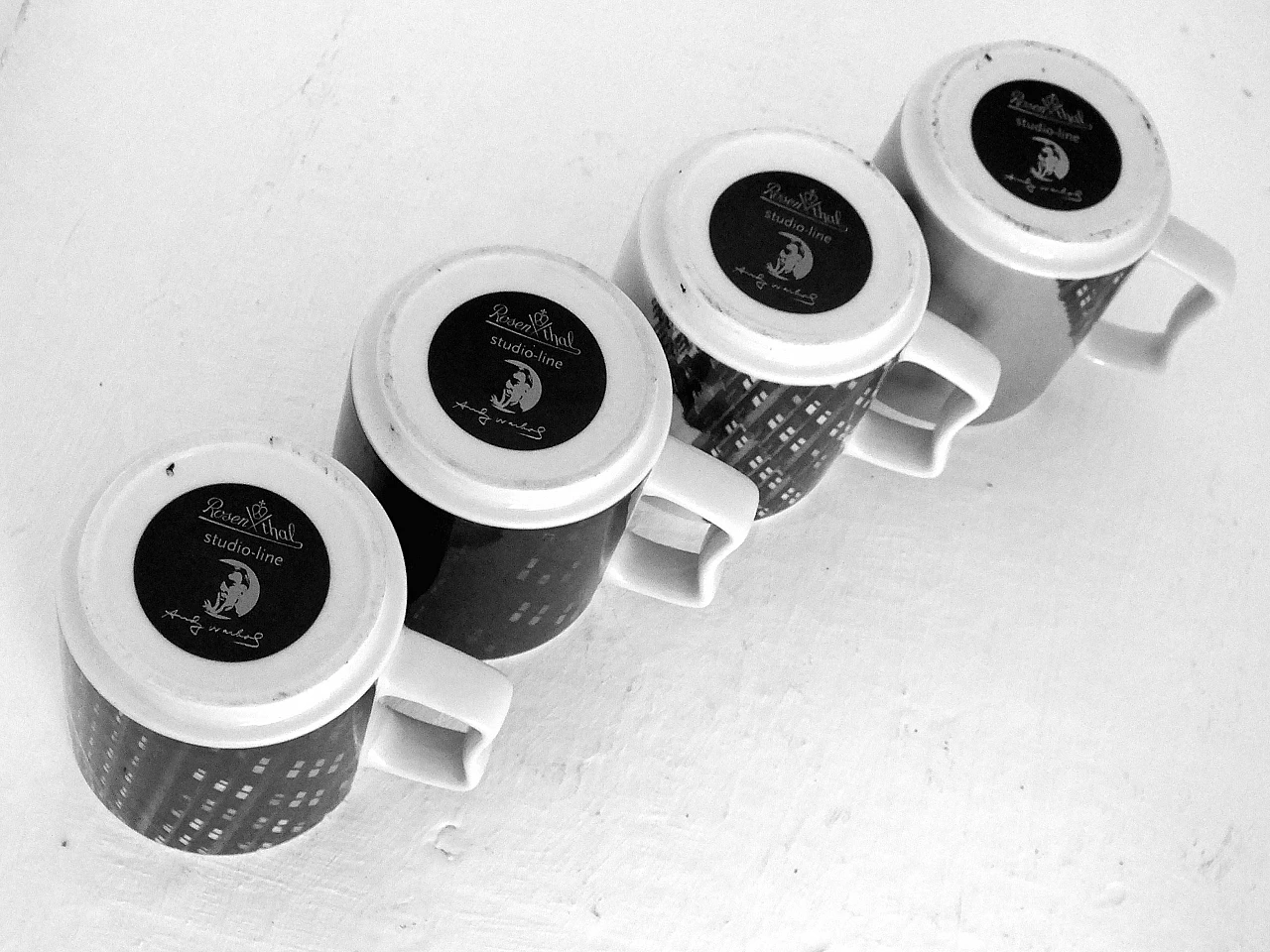 4 Tazze Empyre state building di A. Warhol per Rosenthal, anni '70 13