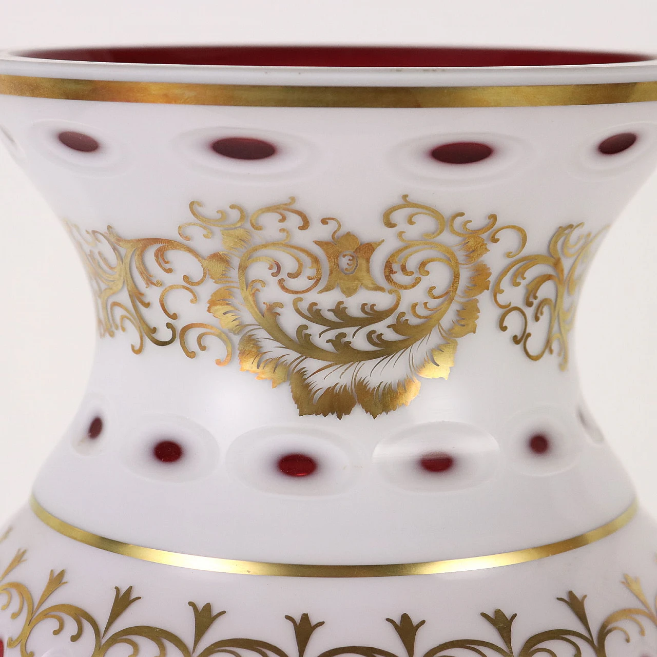 Vaso in cristallo di Boemia policromo di Manifattura Moser 4