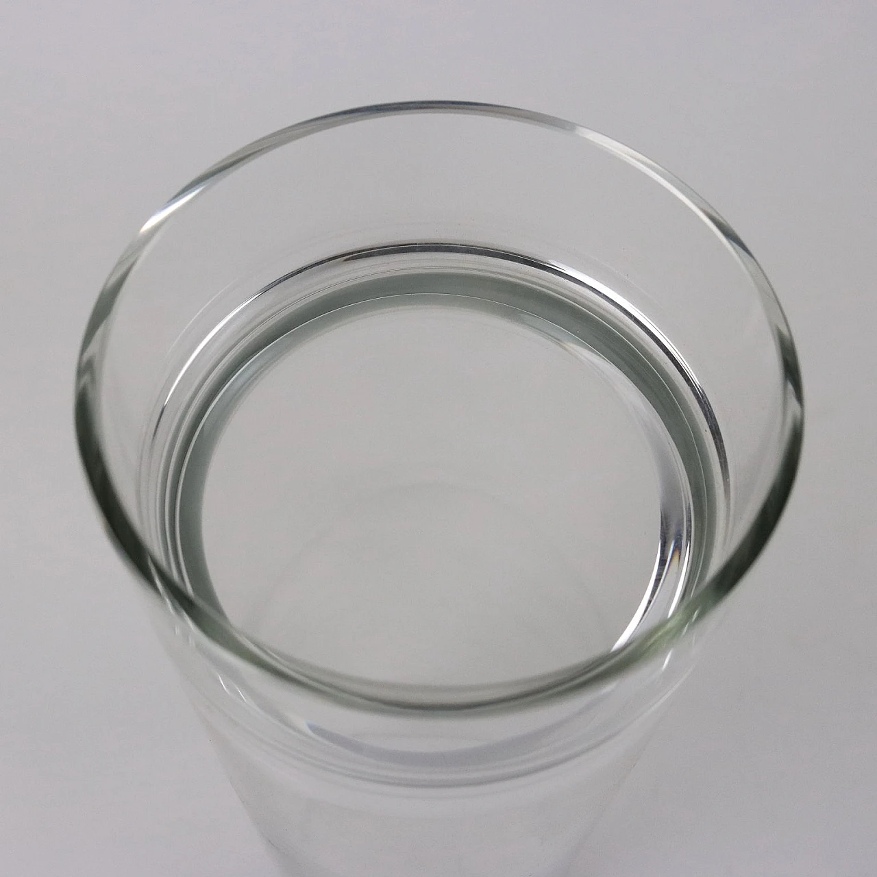 Vaso cilindrico in vetro di Murano di Manifattura Barbini, anni '80 3