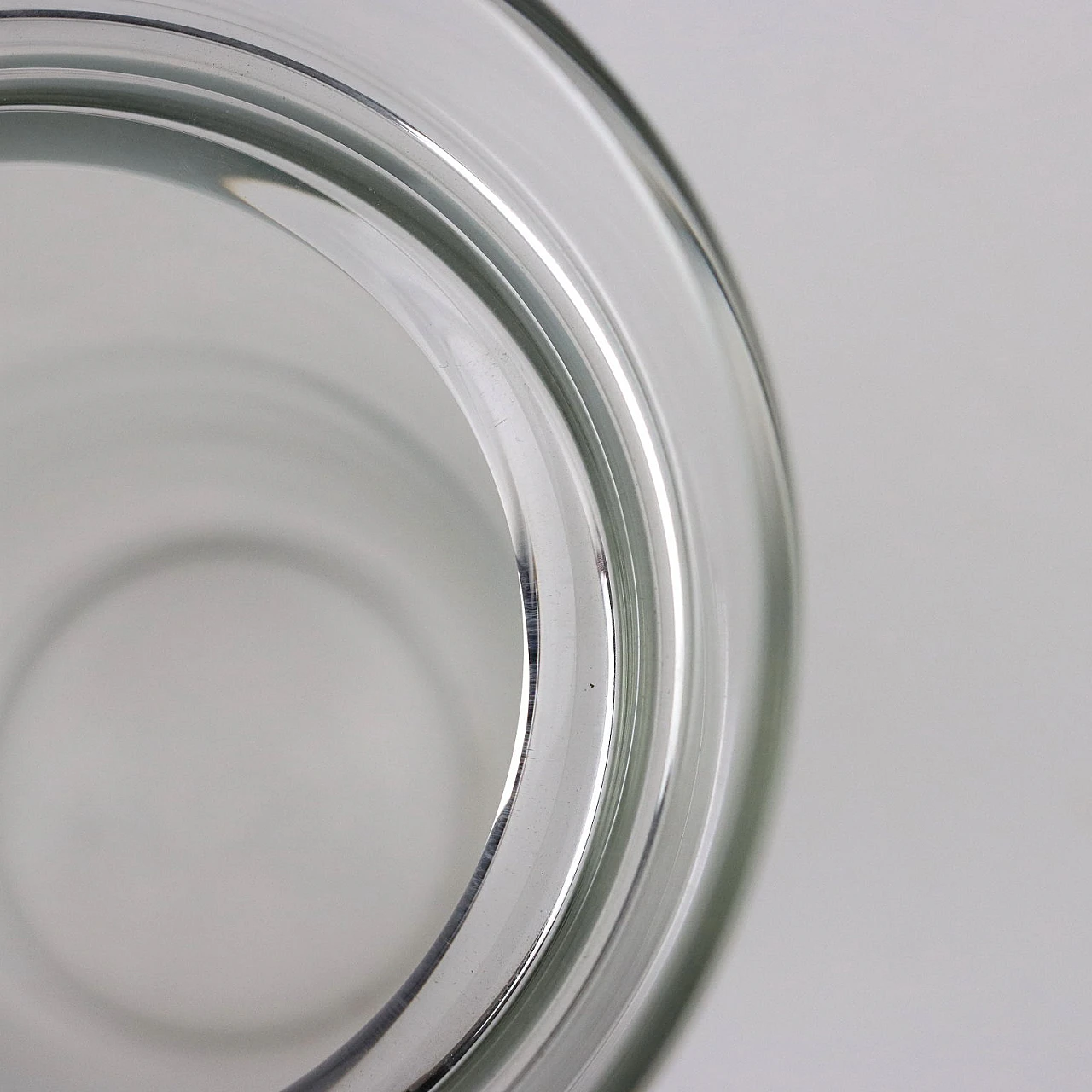 Vaso cilindrico in vetro di Murano di Manifattura Barbini, anni '80 4