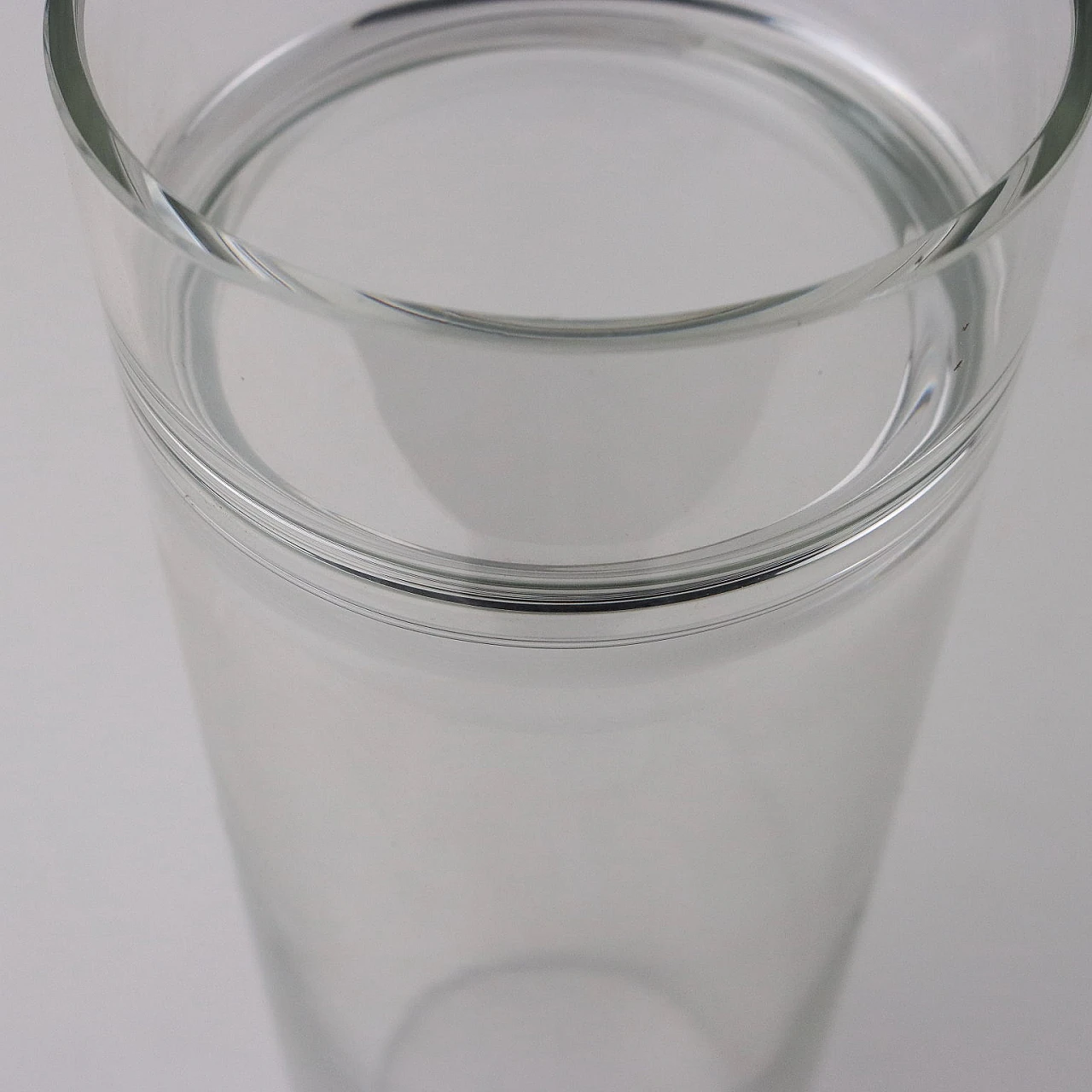 Vaso cilindrico in vetro di Murano di Manifattura Barbini, anni '80 5