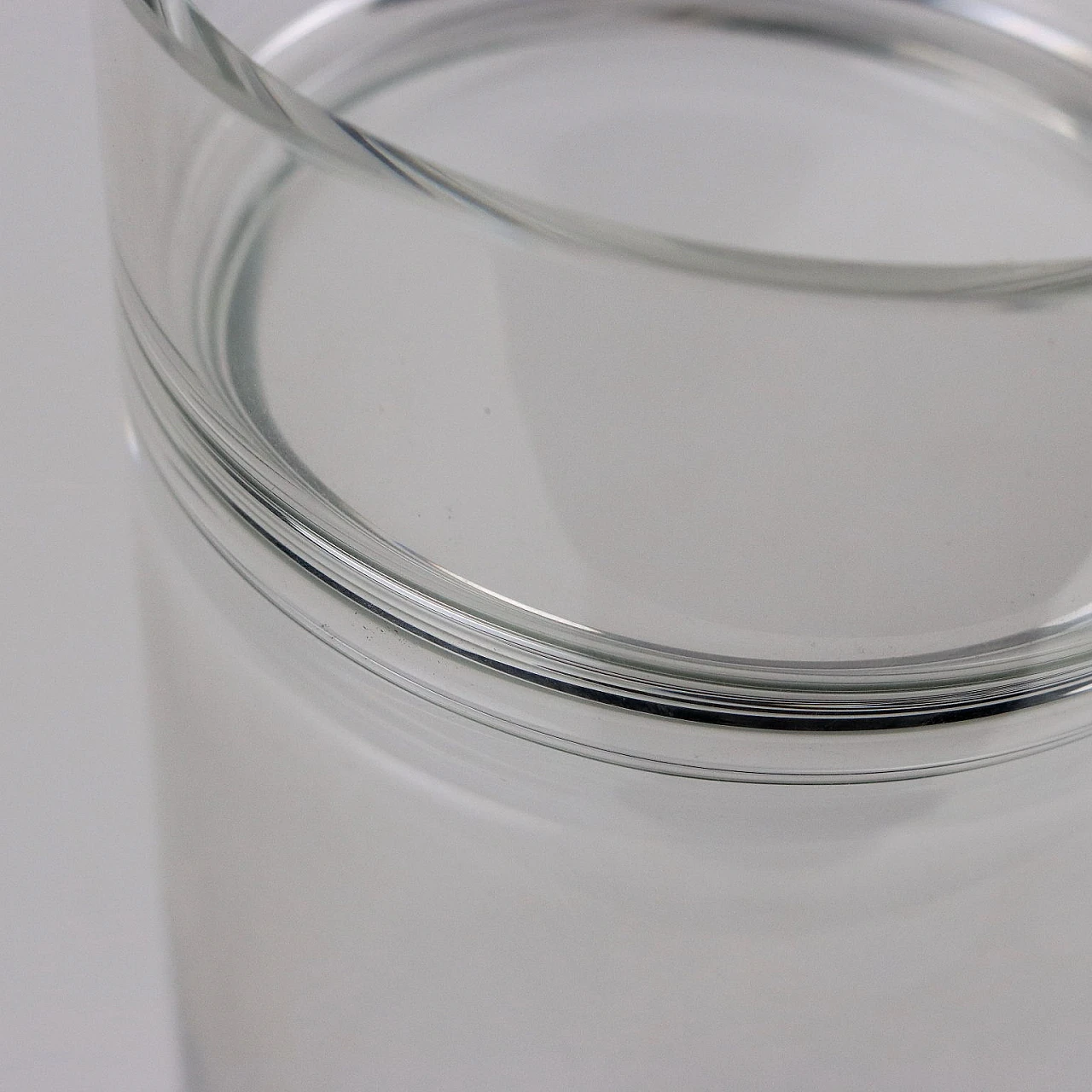 Vaso cilindrico in vetro di Murano di Manifattura Barbini, anni '80 6