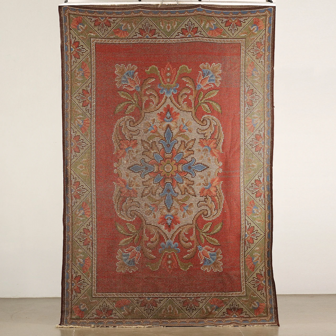 Tappeto Ushak turco in lana, anni '90 7