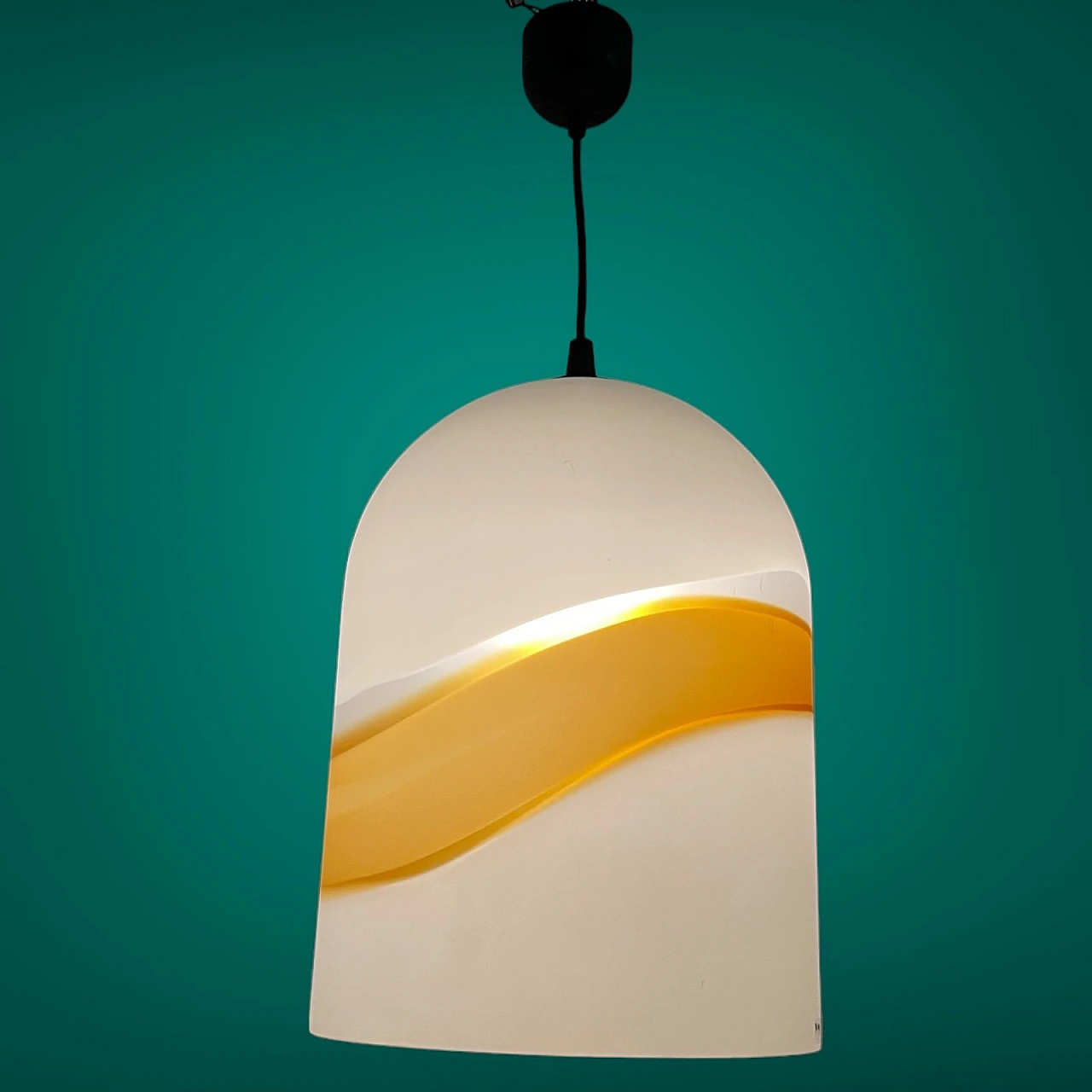 Lampada a sospensione in vetro di Murano di VeArt, anni '70 2