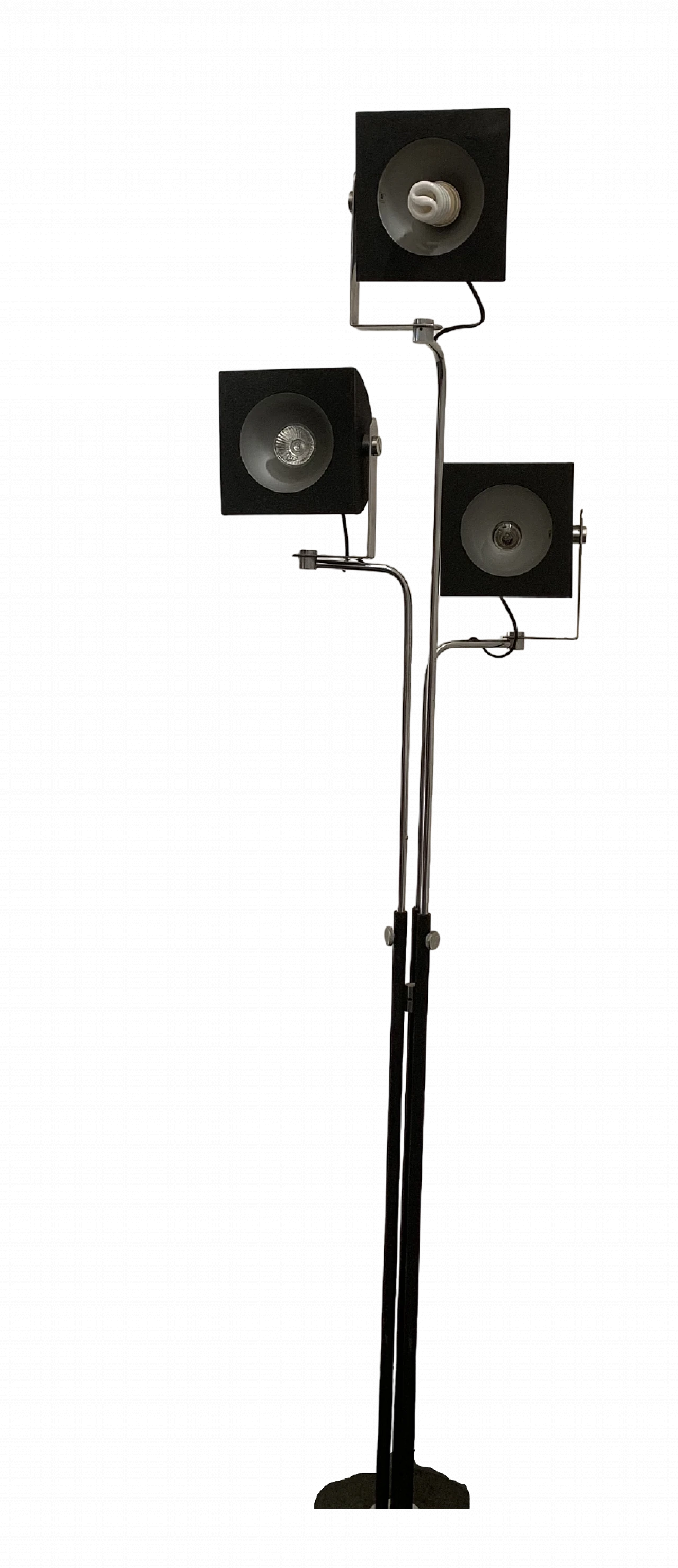 Lampada da terra regolabile in metallo di BJ Milano, anni '70 14