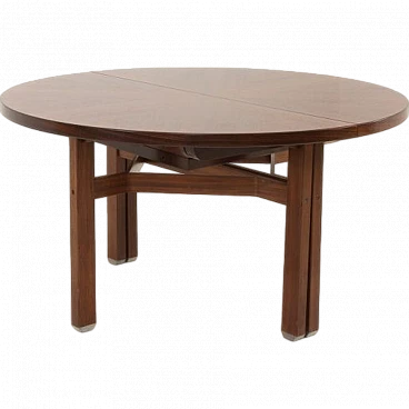 Tavolo Olbia rotondo in palissandro di Ico e Luisa Parisi, 1958