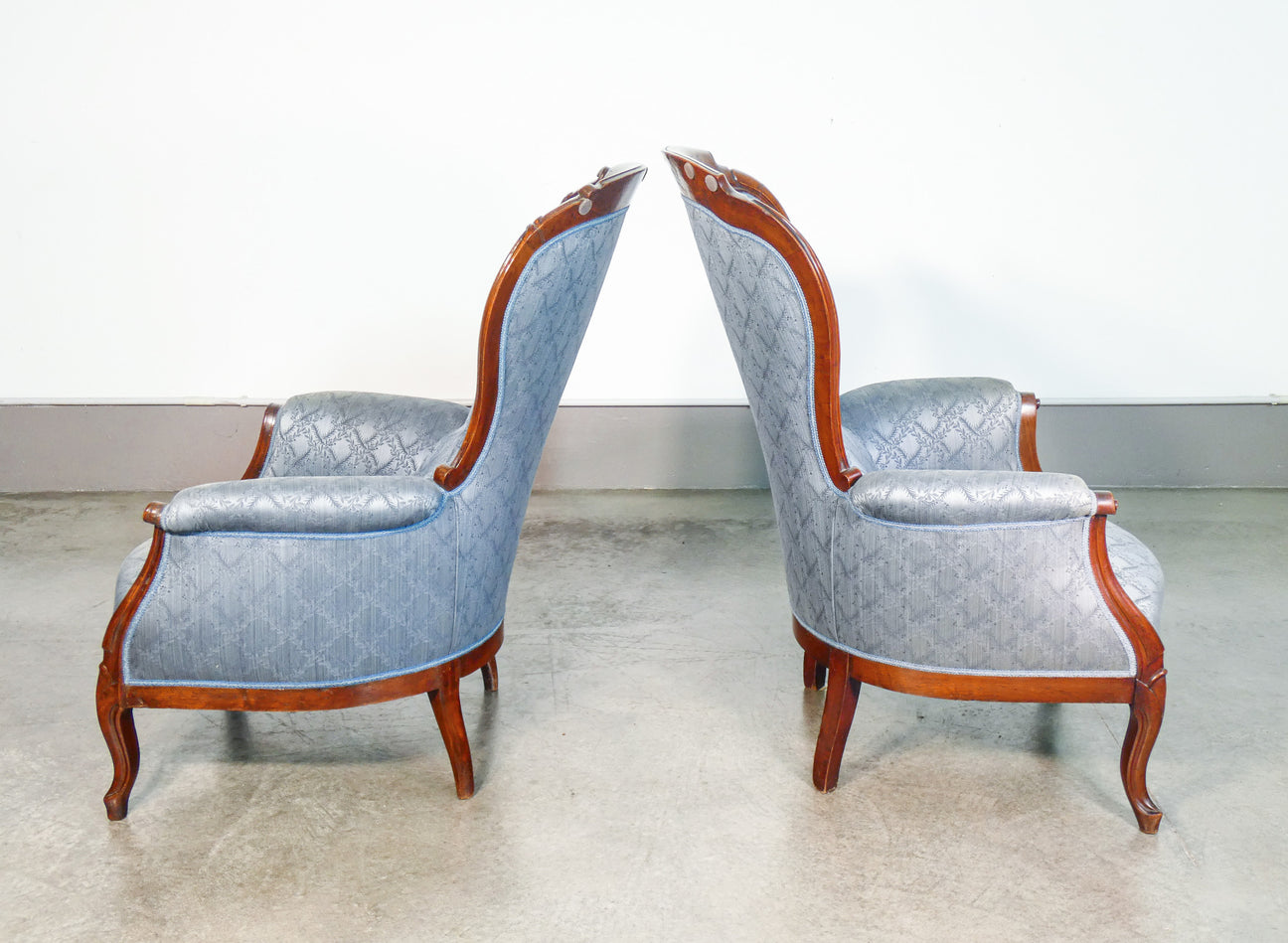 Poltrone Divani Sedie Luigi Filippo Coppia Di Poltrone Luigi