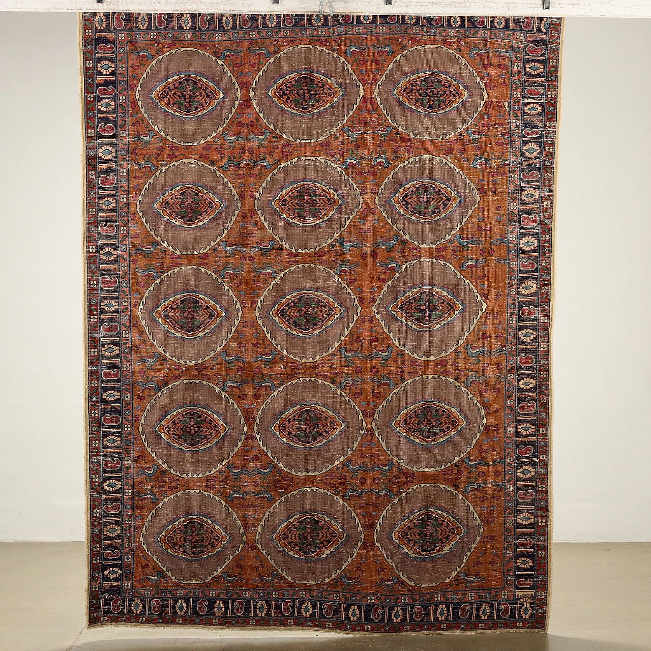 Turkish wool and cotton Kayseri rug 6