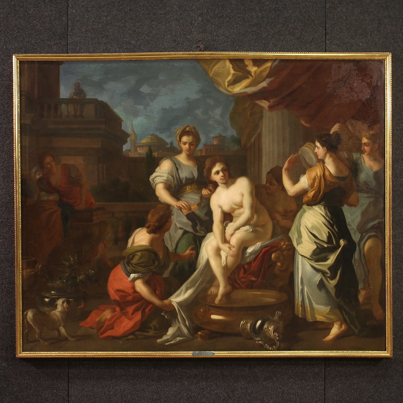 Betsabea al bagno, olio su tela, '700 1