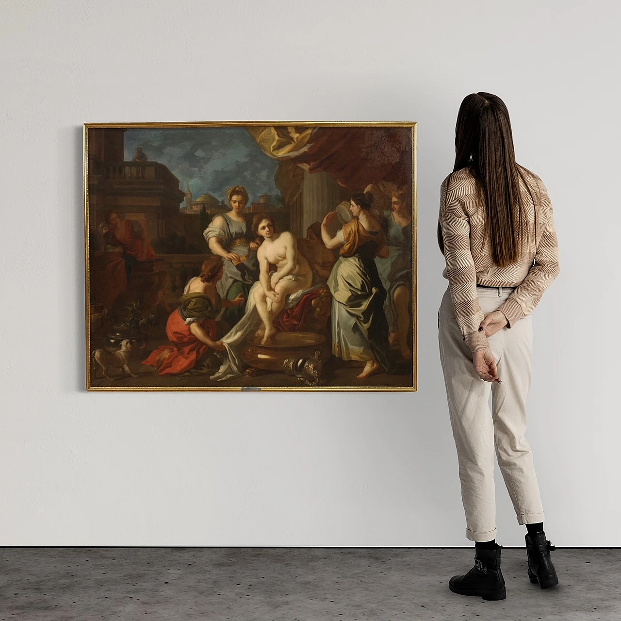 Betsabea al bagno, olio su tela, '700 2