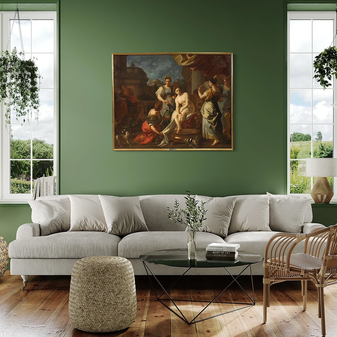 Betsabea al bagno, olio su tela, '700 13