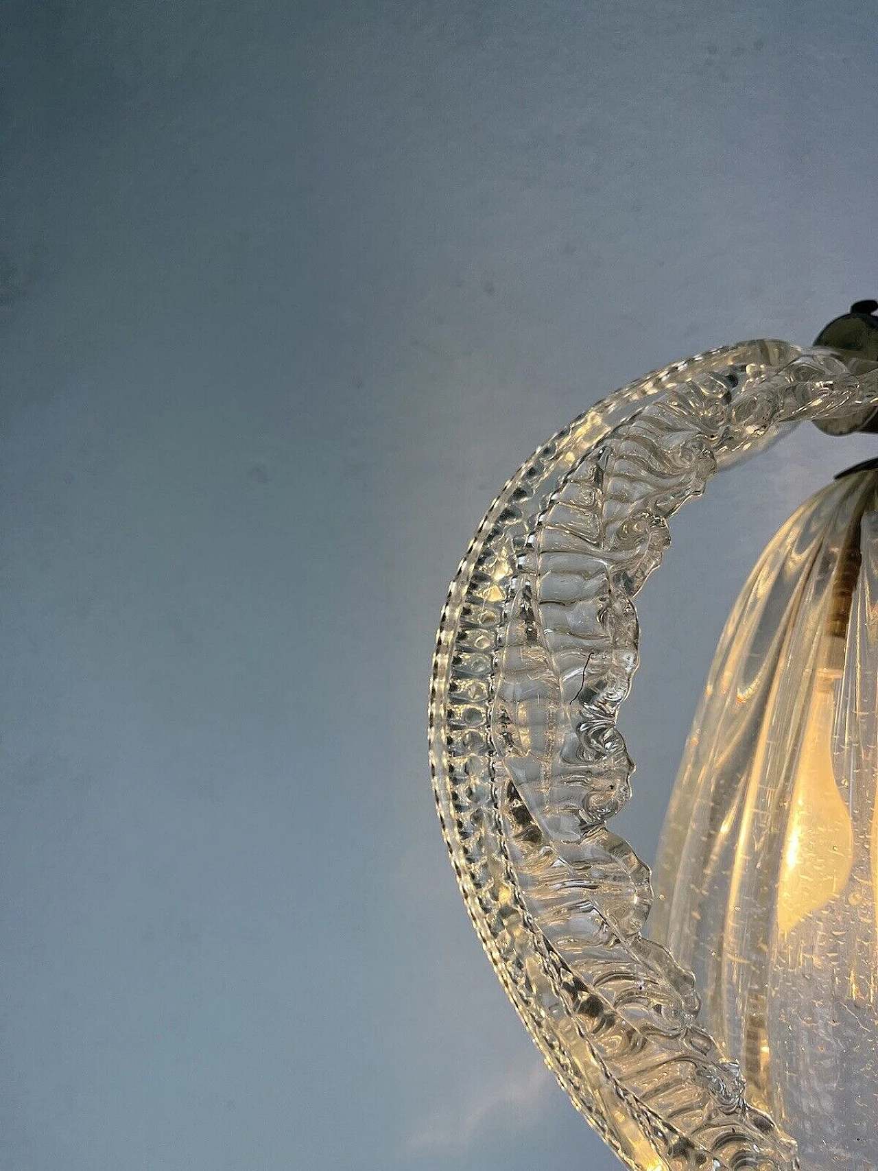 Lampadario in vetro di Murano di Barovier & Toso, anni '50 5