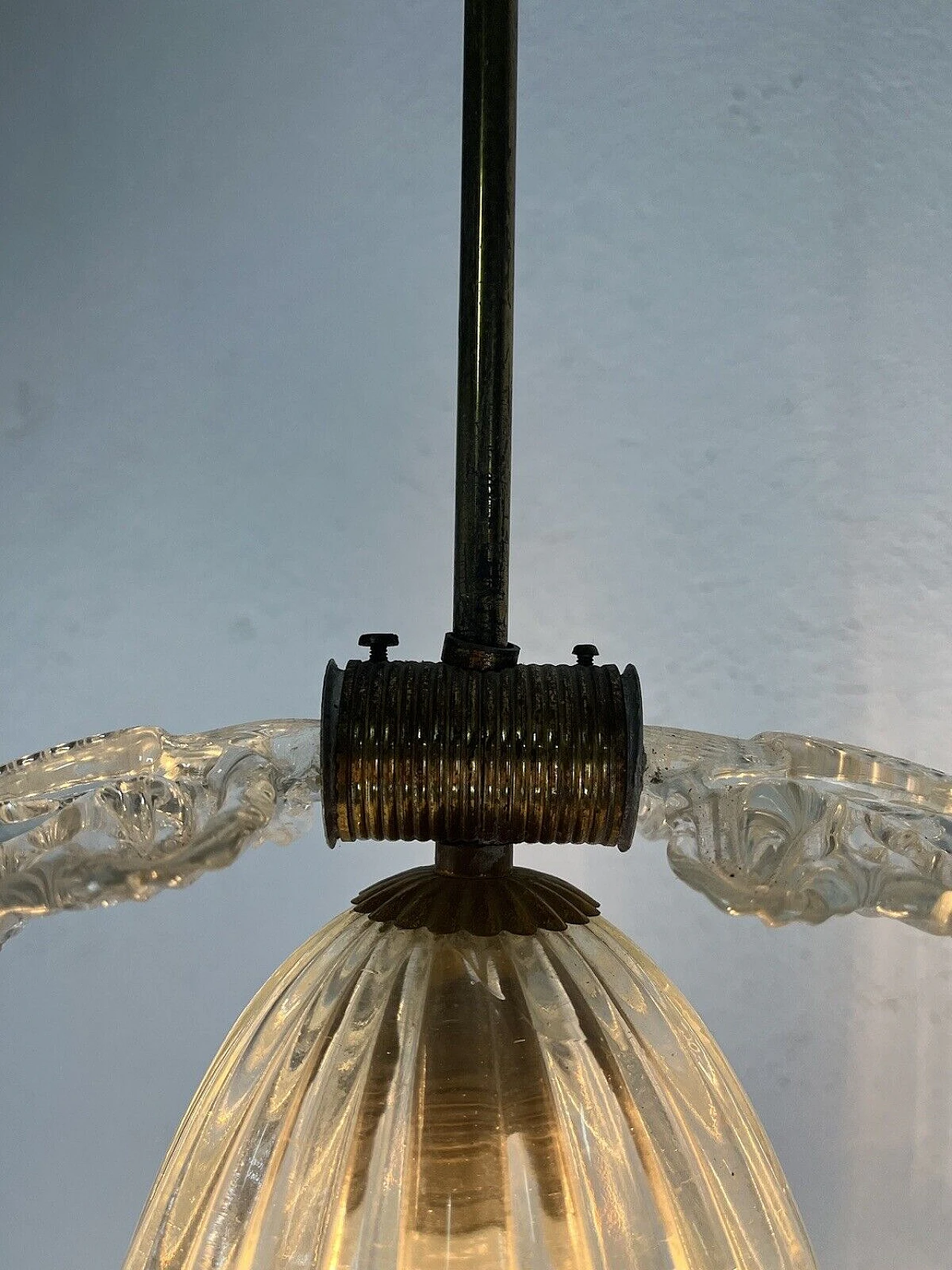 Lampadario in vetro di Murano di Barovier & Toso, anni '50 6