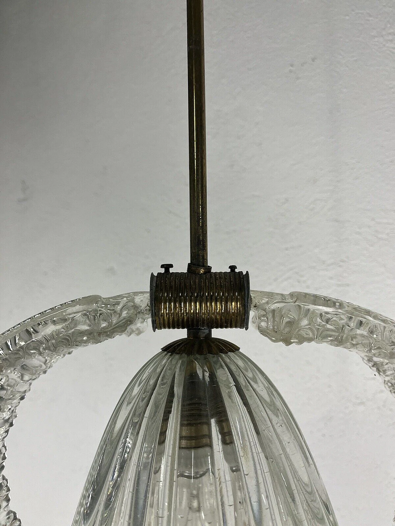 Lampadario in vetro di Murano di Barovier & Toso, anni '50 12