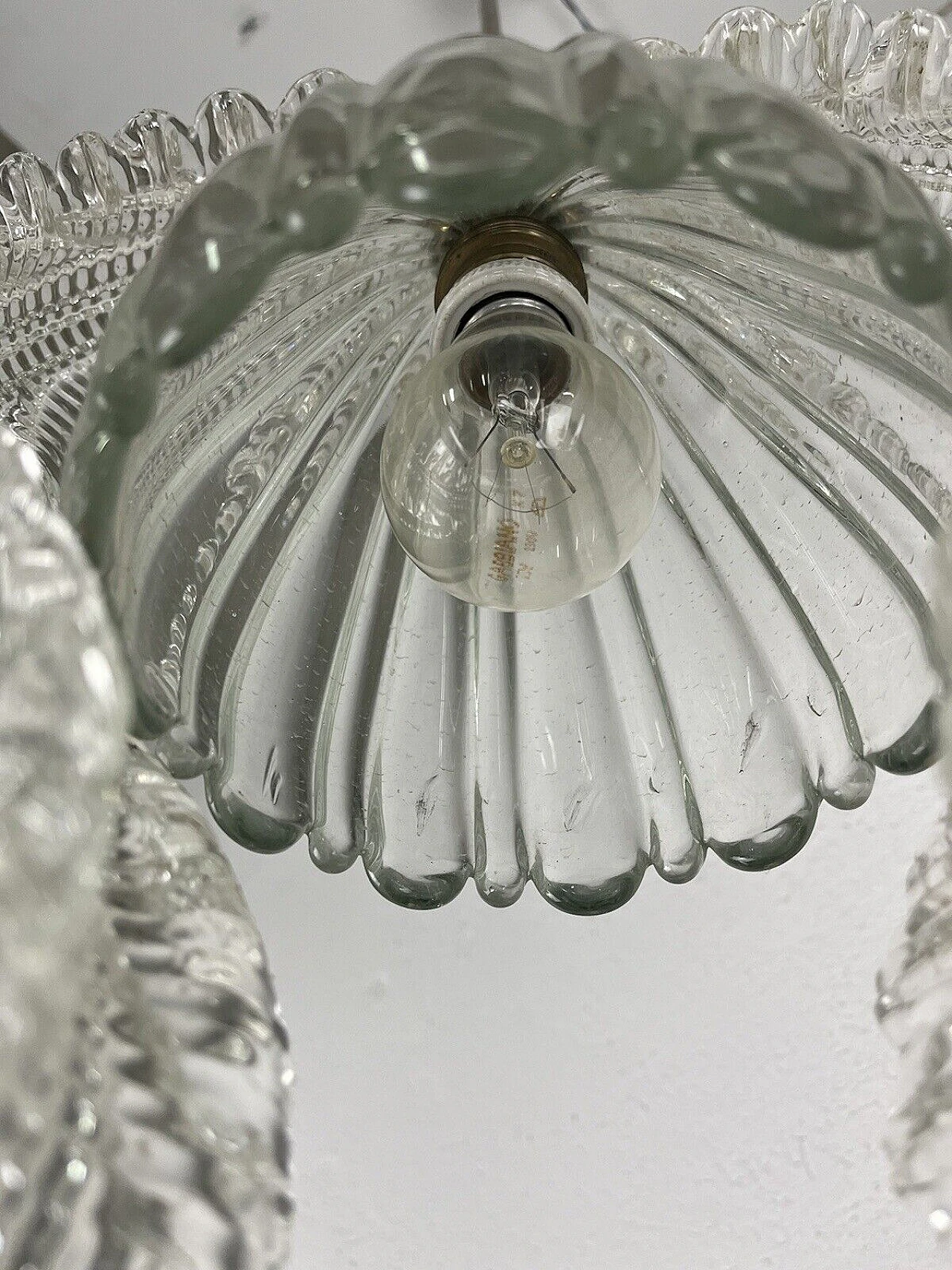 Lampadario in vetro di Murano di Barovier & Toso, anni '50 13