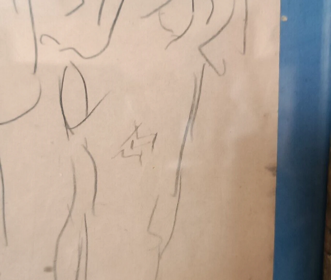 Mario Villani Marchi, figure, disegno a china su carta, anni '30 6