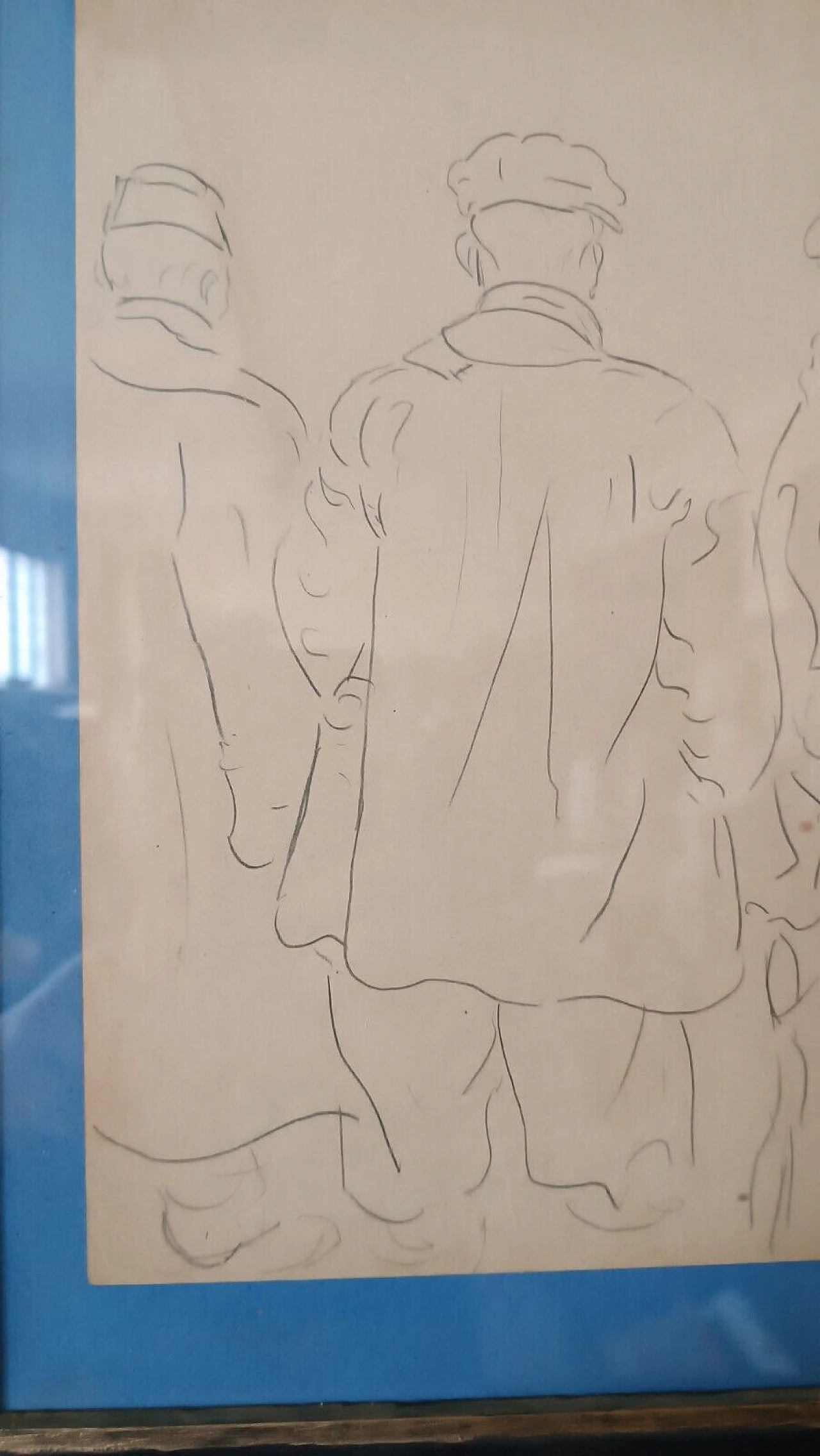 Mario Villani Marchi, figure, disegno a china su carta, anni '30 7