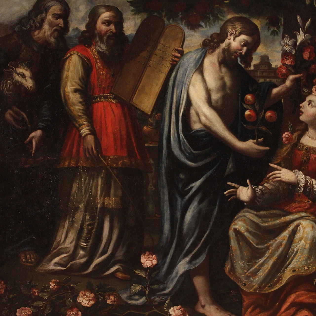 Mystic Marriage of Saint Dorothy, oil on canvas, 17th century 3