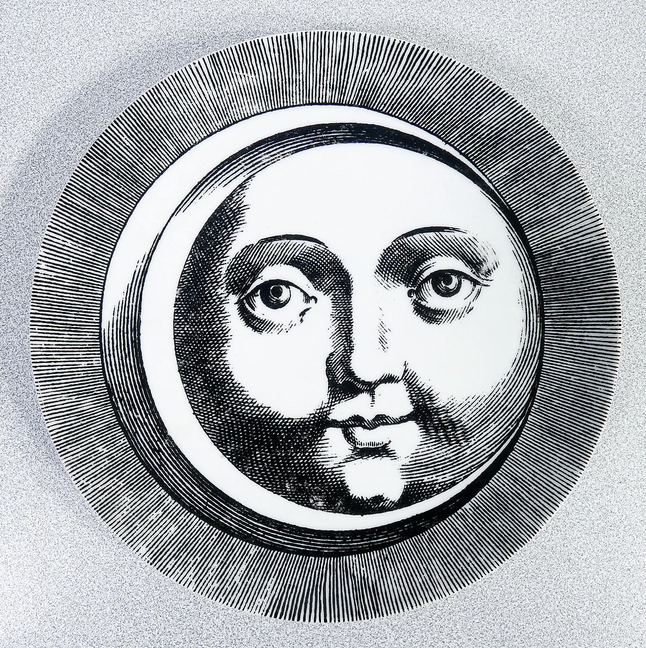 6 Soli e Lune porcelain plates by Piero Fornasetti, 1970s 10